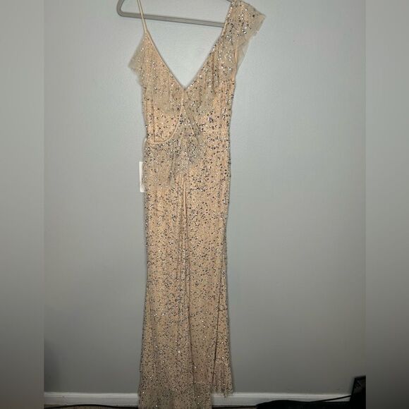 Mac Duggal 10931 - Asymmetrical Ruffle Detail Sleeveless Dress NWT - Picture 5 of 8